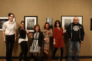 ARTSWIN Interns striking a pose in February at Art Noir.